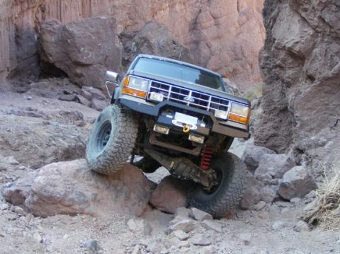 1990 Ford Bronco II - Going up Odessa Canyon Trail.