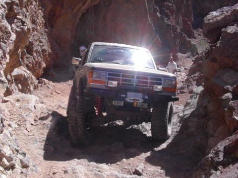1990 Ford Bronco II - Odessa Cyn (coming up one of several waterfalls)