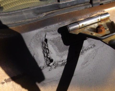 1976 Ford F-150 - 2 car batteries, small rod and sheetmetal CAN be stick welded!