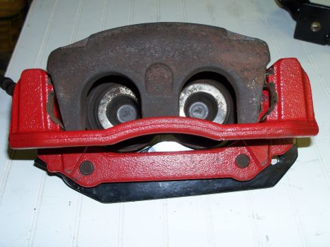 1979 Ford Ranchero - The caliper is offset somewhat on the bracket but once installed the rotor lines up perfectly with the brake pads, about a 1/16" of the rot…