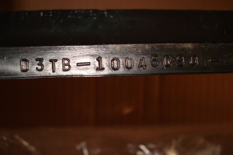 1979 Ford F-150 - Close-up of a part showing stamped identification numbers D3TB-10045090.