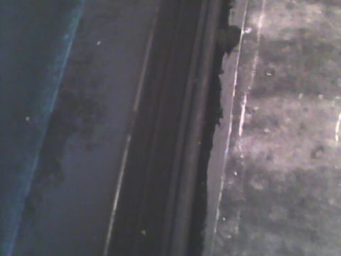 1978 Ford Bronco - first test fit-- gap from cab to topper section, rubber gasket seen