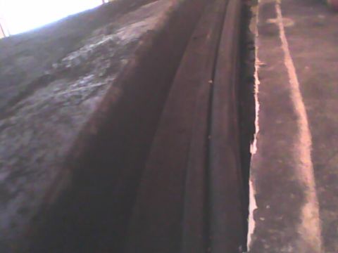 1978 Ford Bronco - first test fit-- gap from cab to topper section, rubber gasket seen