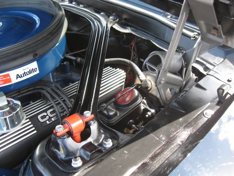 1968 Shelby GT500 - Close-up of a COBRA LE engine valve cover and Autolite air cleaner assembly.