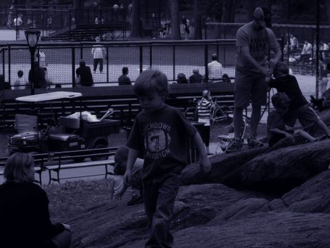 1992 Ford Bronco - A golf cart is visible in the background of a park scene with people.