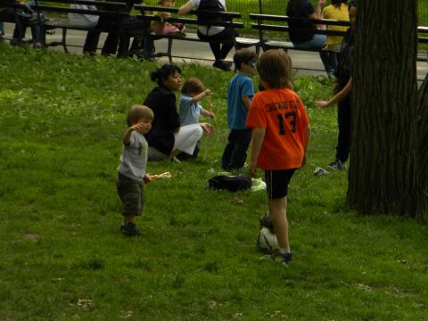 1992 Ford Bronco - Children enjoy a day outdoors in a park setting.