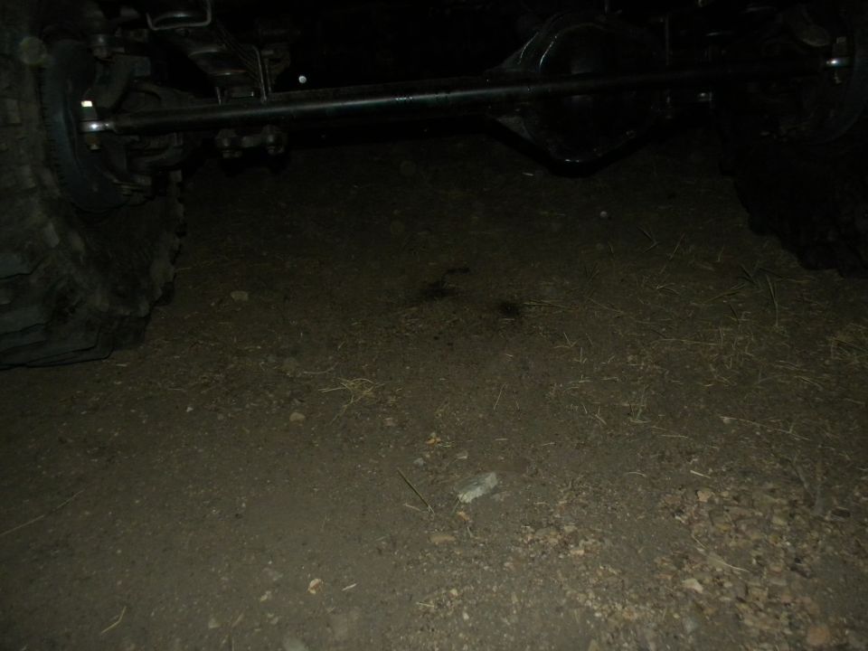 Rear axle and tire of a vehicle