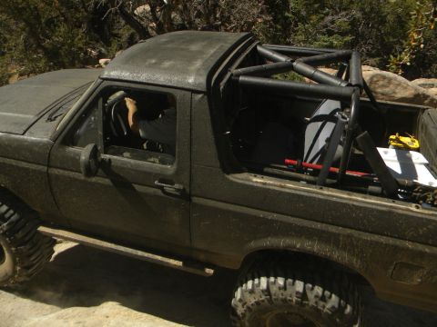 1992 Ford Bronco - This modified Ford Bronco appears to be from the 1980s, not the 1990s as claimed.