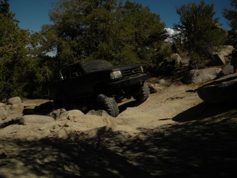 1992 Ford Bronco - This 1992 Ford Bronco navigates a challenging rocky off-road course.