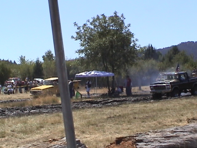 Steve in line for his 1st race in the V8 Stock Big Block Short wheelbase class also