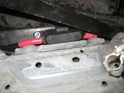 1996 Ford Bronco - A Bussmann fuse holder is installed in the vehicle's electrical system.