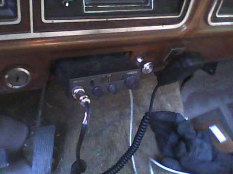 1976 Ford F-150 - Uniden Pro 510 xl in ash tray rails... its a press fit..it will loosely go in below the tray rail, but won't stay, so you can press it in b…