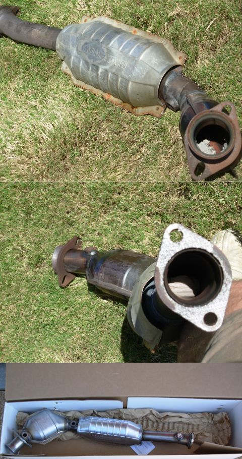 1994 Ford Crown Victoria - The original plastic intake finally blew, and the misfiring caused by the coolant leaking into the plug wells resulted in the new L cat ove…