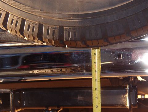 1975 Ford Bronco - 33" is a lot of tire for an eB, and not just on the ground. On the stock swingaway, it blocks a lot of the rear view, and it's beginni…