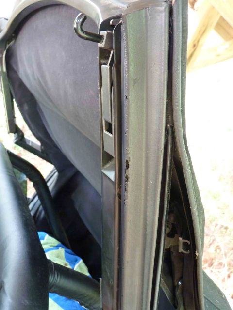 1988 Toyota Celica - Seal is worn from over 20 years of service. This is the roof seal that seats to the drivers door glass.