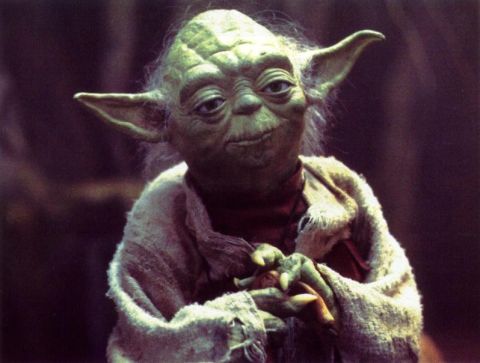 1989 Ford Bronco - Yoda, the Jedi Master, in a close-up portrait.