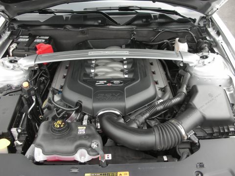 1998 Ford Crown Victoria - Engine bay view of a Ford 5.0L V8 engine, likely from a Mustang.