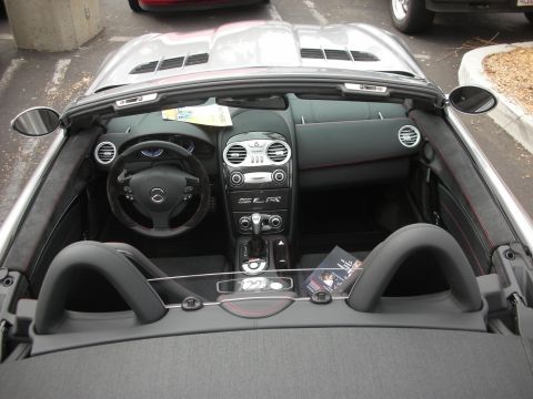 1998 Ford Crown Victoria - Interior of a Mercedes-Benz SLR McLaren, the dashboard and center console.
