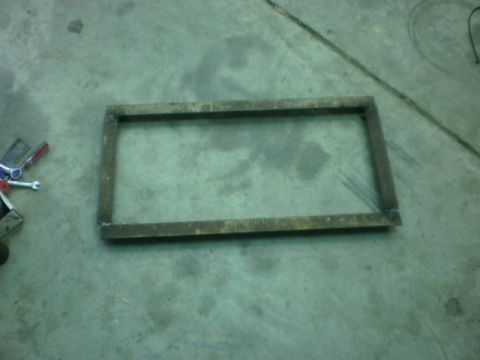 1995 Ford Bronco - tacked in place, the outer angles are at an angle to match the tires tread pitch