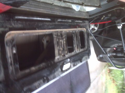 1995 Ford Bronco - Tailgate down and open.