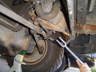 1995 Ford Bronco - My bro with the pickle fork... only now do I realize this is a very destructive tool. Next time it will be a puller for sure... but new S.A…