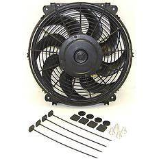 1998 Ford Crown Victoria - An electric cooling fan and its associated mounting hardware are shown.
