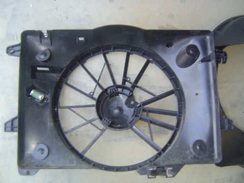 1994 Ford Crown Victoria - Radiator fan shroud, likely for a Ford Crown Victoria, is shown removed from the vehicle.
