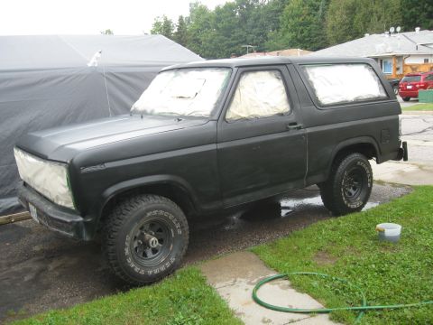 1981 Ford Bronco - First wet sanding.