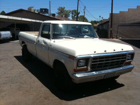 1979 Ford F-350 - This 1979 Ford F-350 pickup truck is seen from a three-quarter front angle.
