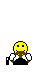 1995 Ford Bronco - A simple pixel art representation of a smiley face with a mustache.