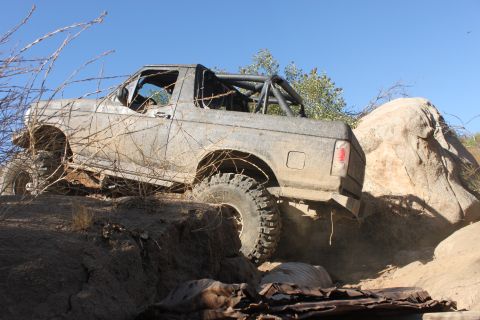 1992 Ford Bronco - This 1992 Ford Bronco navigates a rocky, off-road trail.