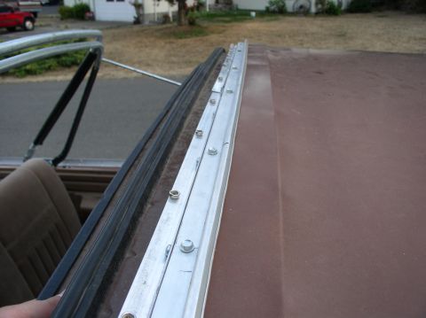 1987 Ford Bronco - This is the railing that goes along my top it took some bending but i got it on there