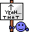 1995 Ford Bronco - A pixelated cartoon character holds a sign with text and an arrow against a bright pink background.