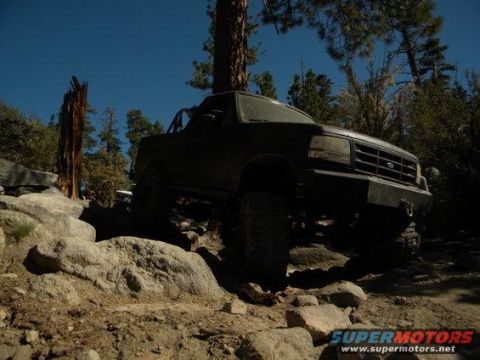1989 Ford Bronco - This 1989 Ford Bronco is navigating a challenging rocky off-road course.