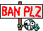 1995 Ford Bronco - A sign with the text BAN PLZ is displayed, accompanied by a pixelated character.