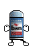 1995 Ford Bronco - A cartoon depiction of a Ban deodorant can with anthropomorphic features, dancing.