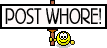 1995 Ford Bronco - This image displays the text "POST WHORE!" above a cartoon character, not a vehicle.