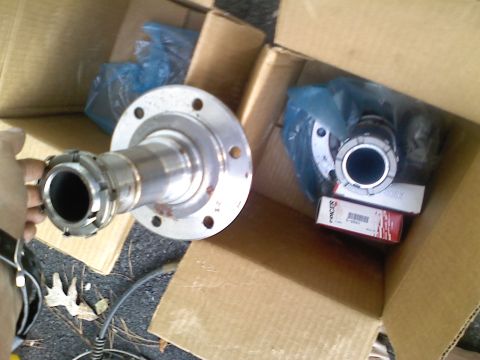 1990 Ford Bronco - New wheel hubs and bearings are unboxed, ready for installation.