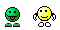 1995 Ford Bronco - Two pixelated cartoon characters are depicted side-by-side.