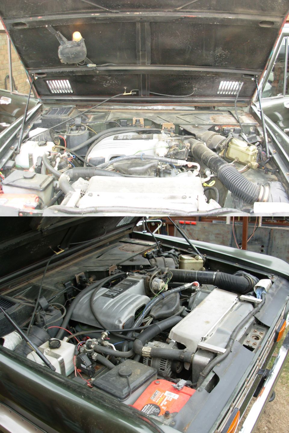 The engine bay, as of the posting date.