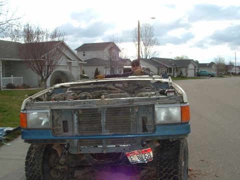 1989 Ford Bronco - back home removing sheet metal