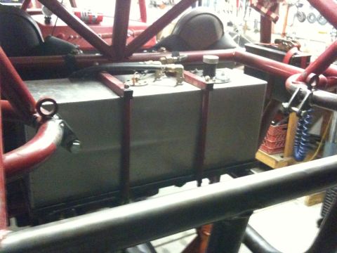 Suzuki Samurai - Custom fuel tank installation with visible plumbing and mounting hardware.