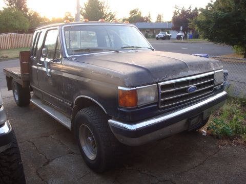 1989 Ford Bronco - F250 up in the driveway as well