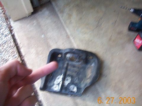 1986 Ford Bronco - removed coil tower