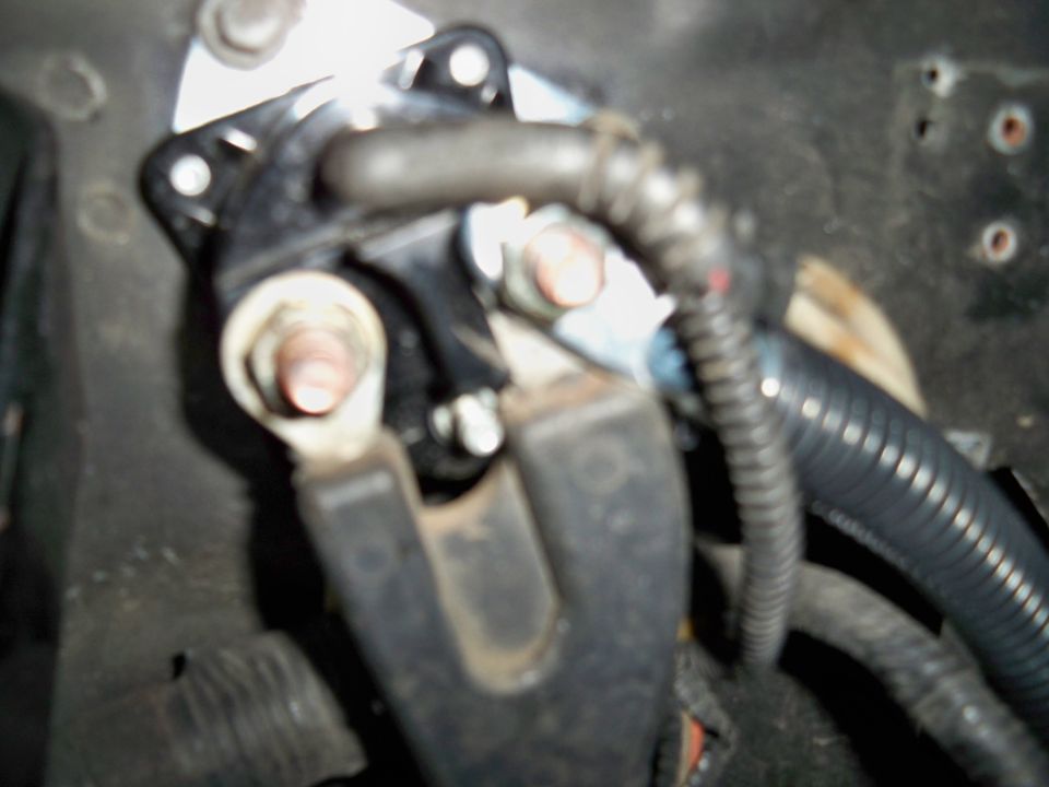 Starter solenoid with wiring harness