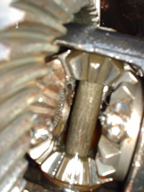 1982 Ford F-100 - Close-up of differential gears, showing wear and lubrication.