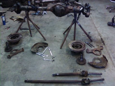 1995 Ford Bronco - Shafts pulled on the hd