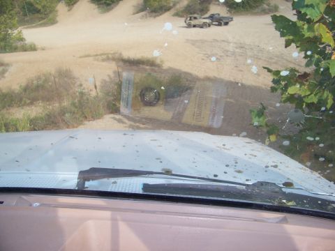 1989 Ford Bronco - Down the hill we go.