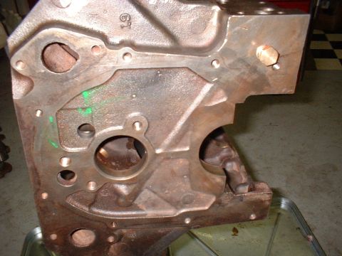 1967 Ford Mustang - This engine block has '61' cast into it, indicating it is from 1961.