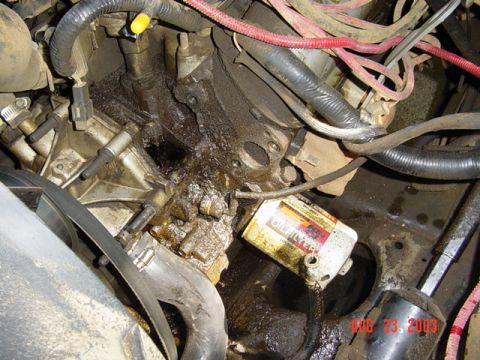 1989 Ford Bronco - Steering gone, look at how nasty the engine is....cant wait to replace it.